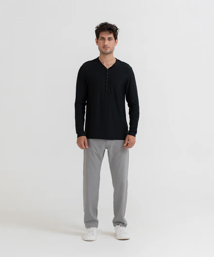 Men's Modal Rib Henley